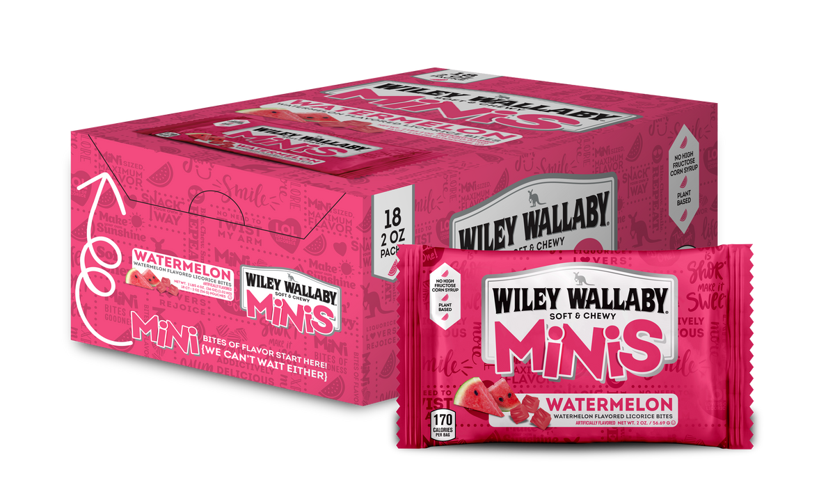 Watermelon Minis 18ct / 2oz | Shop Wiley Wallaby