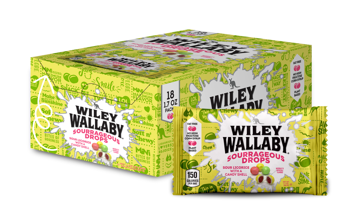 Sourrageous Drops 18ct / 1.7oz | Shop Wiley Wallaby
