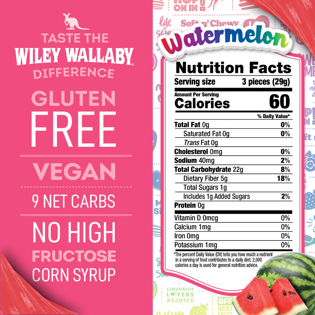Taste the Wiley Wallaby Difference: gluten free, vegan, 9 net carbs, no high fructose corn syrup