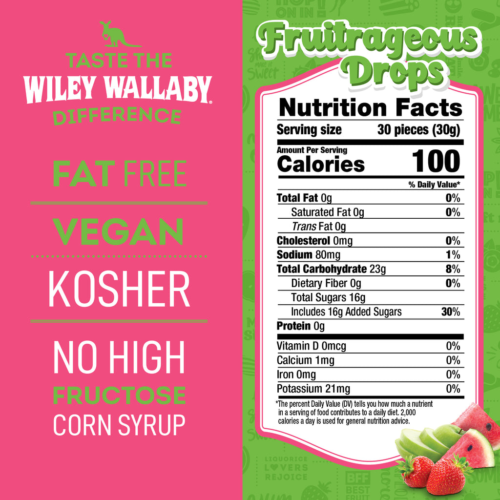 Taste the Wiley Wallaby Difference: fat free, vegan, kosher, no high fructose corn syrup