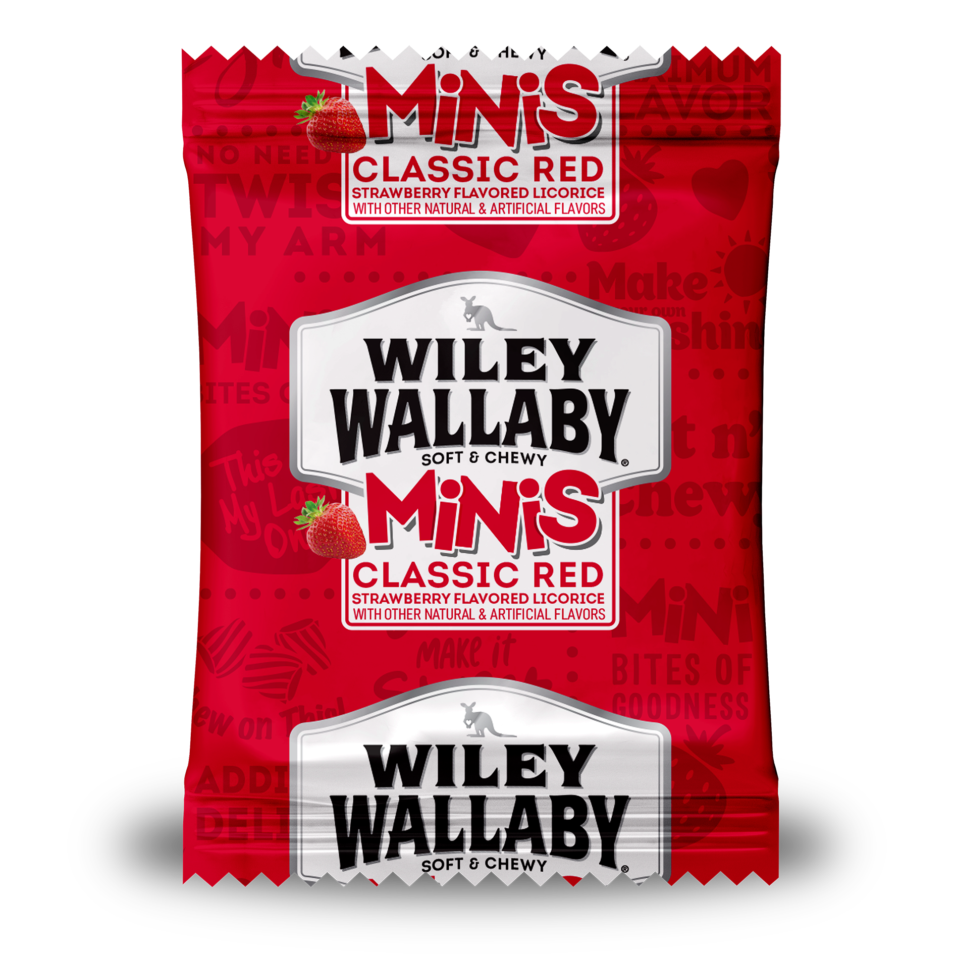 Wiley Wallaby Minis - Classic Red - individual mini bag