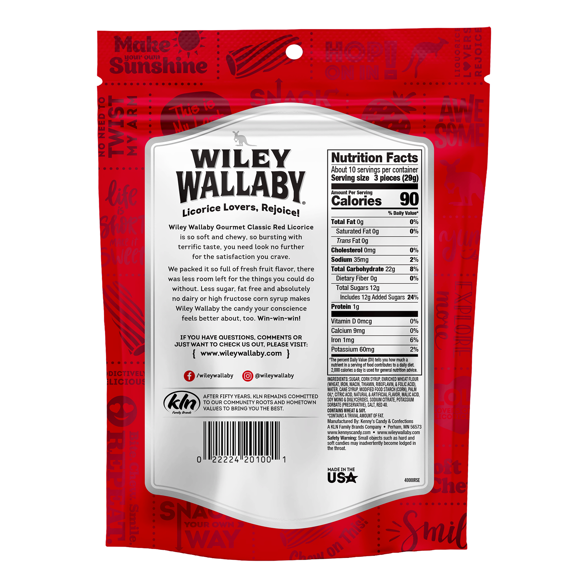 Wiley Wallaby Classic Red Licorice | Shop Wiley Wallaby