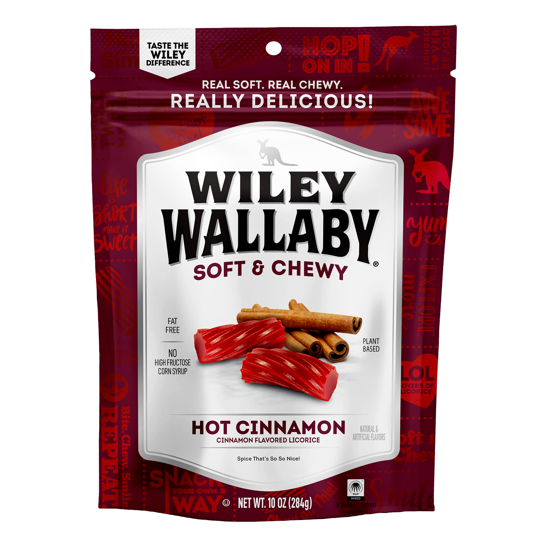 Wiley Wallaby Hot Cinnamon - bag front