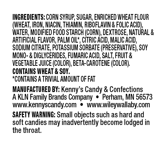 Wiley Wallaby Duos - Watermelon & Lemonade - Ingredients Panel