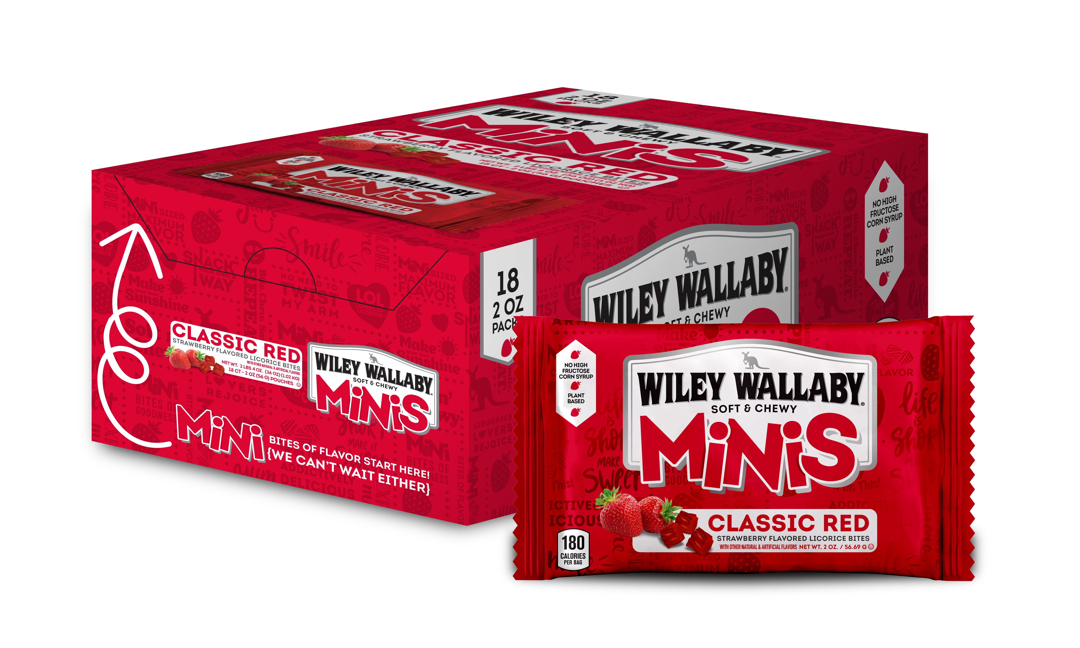 Wiley Wallaby Minis - Classic Red (Carton)