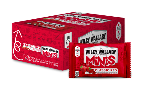 Classic Red Minis 18ct / 2oz – Shop Wiley Wallaby