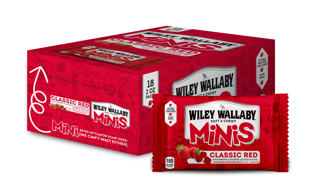 Wiley Wallaby Minis - Classic Red (Carton)