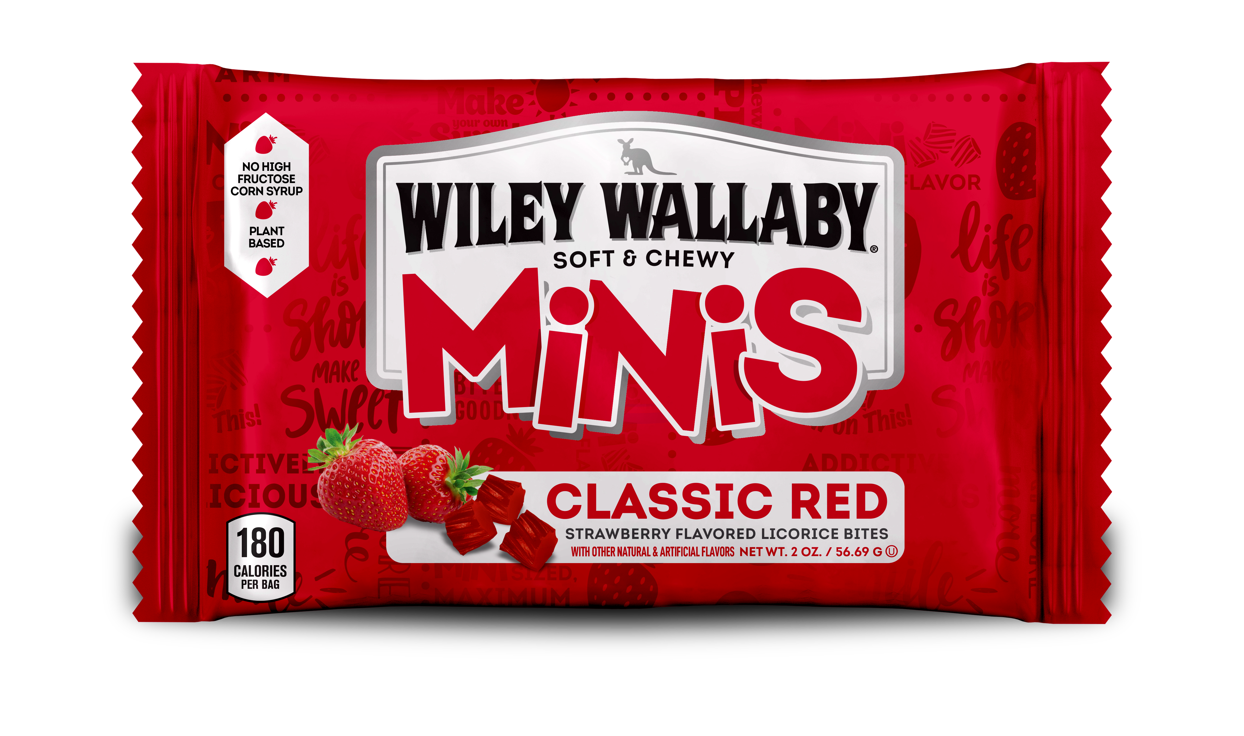 Wiley Wallaby Minis - Classic Red (bag front)