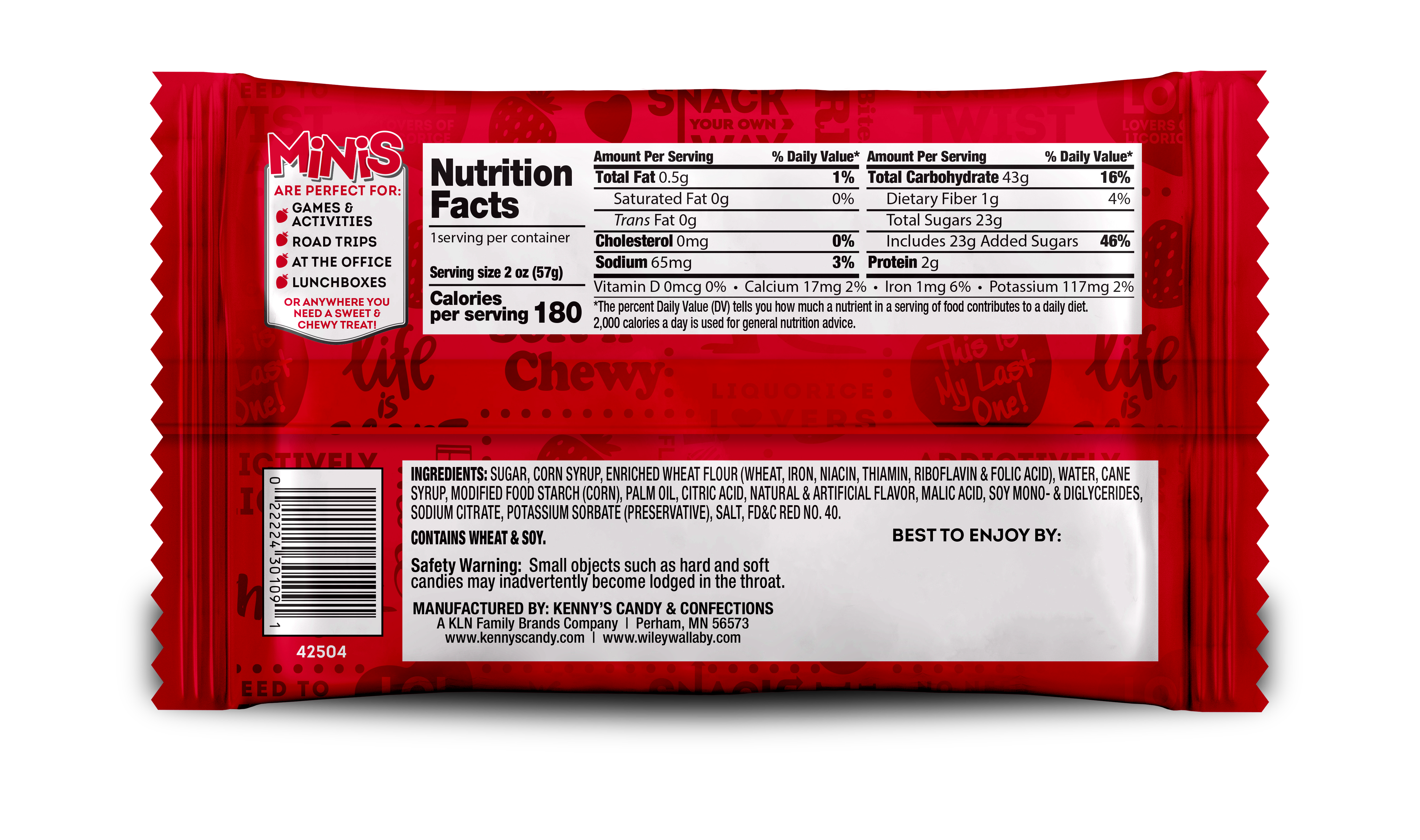 Classic Red Minis 18ct / 2oz | Shop Wiley Wallaby