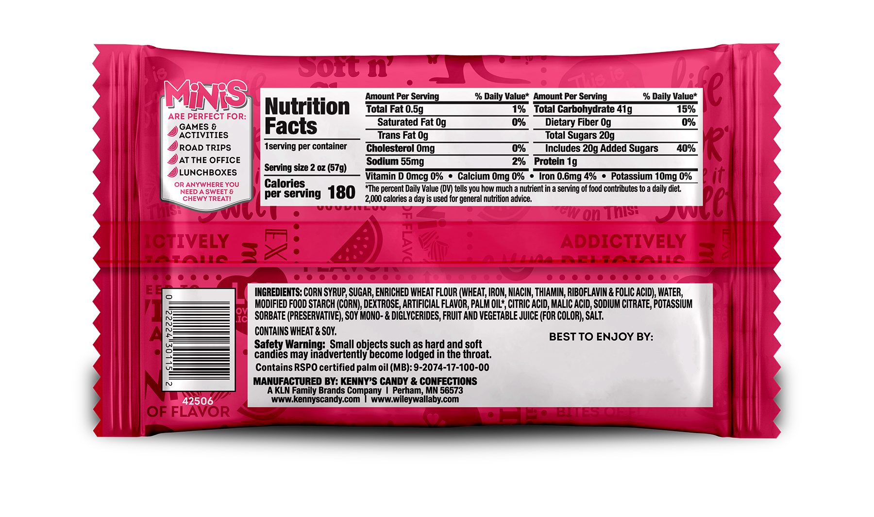 Wiley Wallaby Minis - Watermelon (bag back)