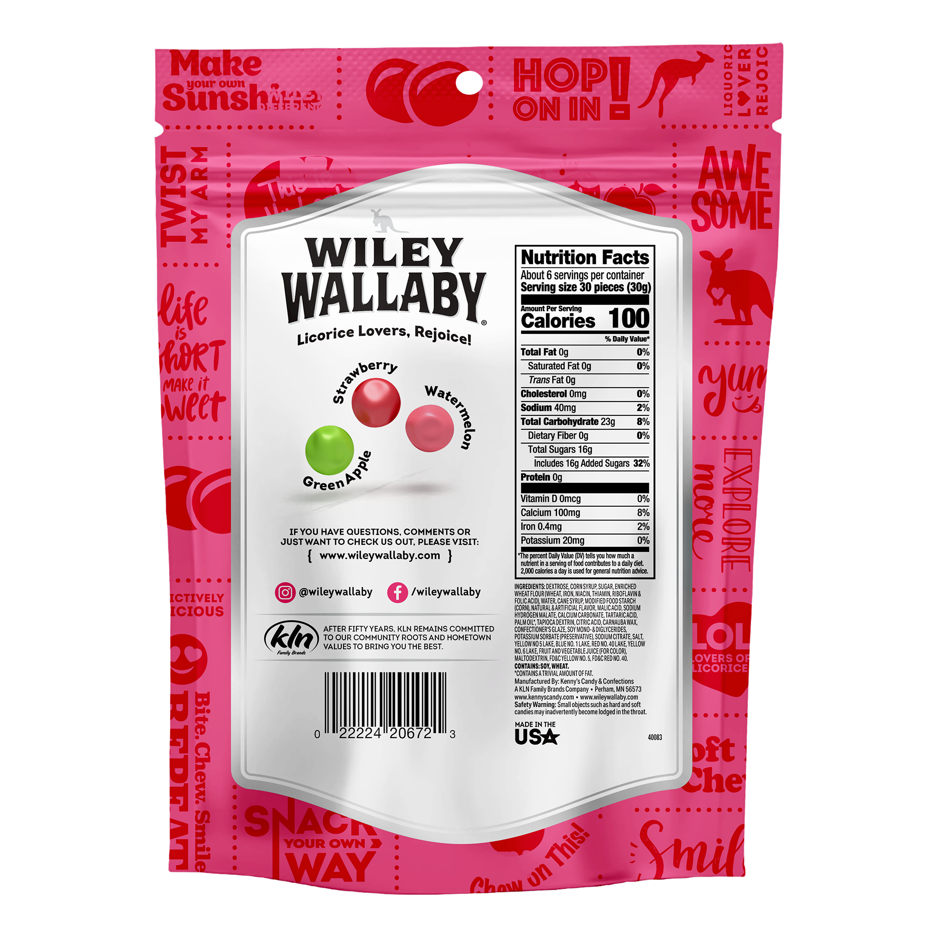 Wiley Wallaby Fruitrageous Drops Original Fruits | Shop Wiley Wallaby