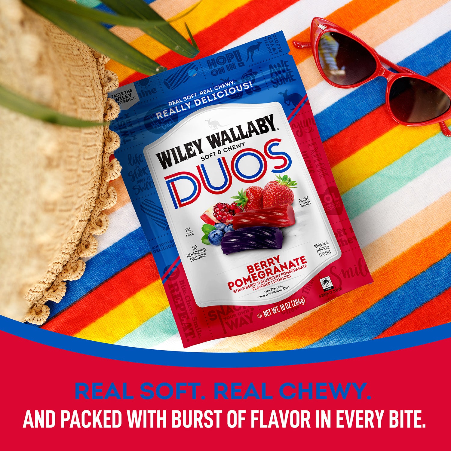 REAL SOFT. REAL CHEWY. AND PACKED WITH BURST OF FLAVOR IN EVERY BITE.