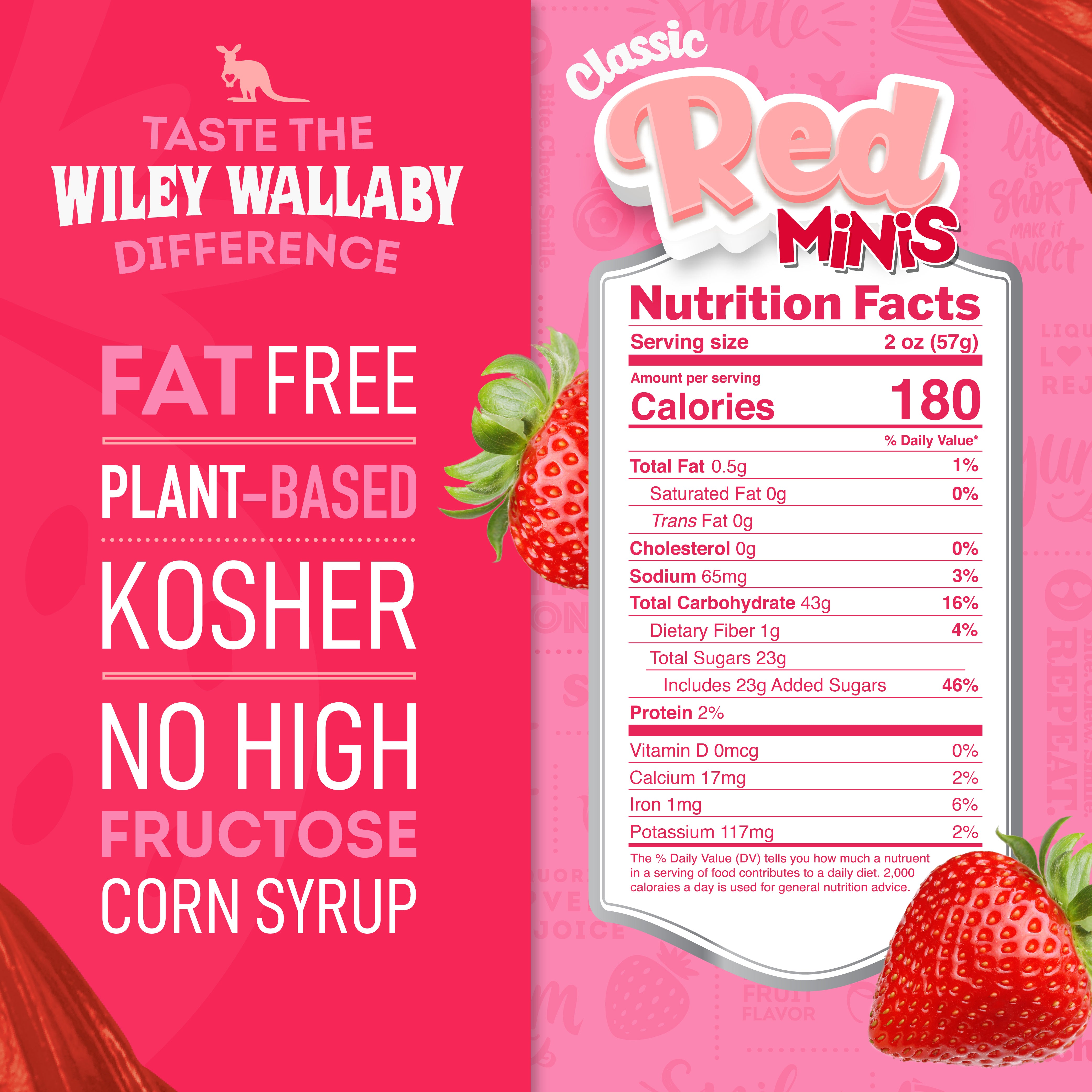 TASTE THE WILEY WALLABY DIFFERENCE - Nutrition Facts