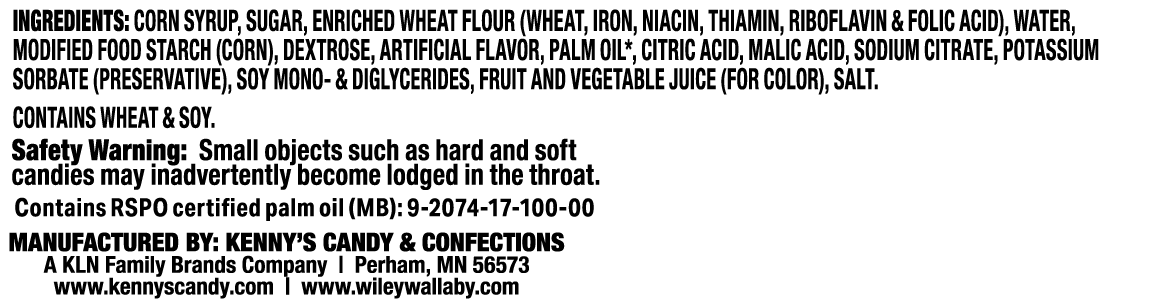 Wiley Wallaby Minis - Watermelon - Ingredients