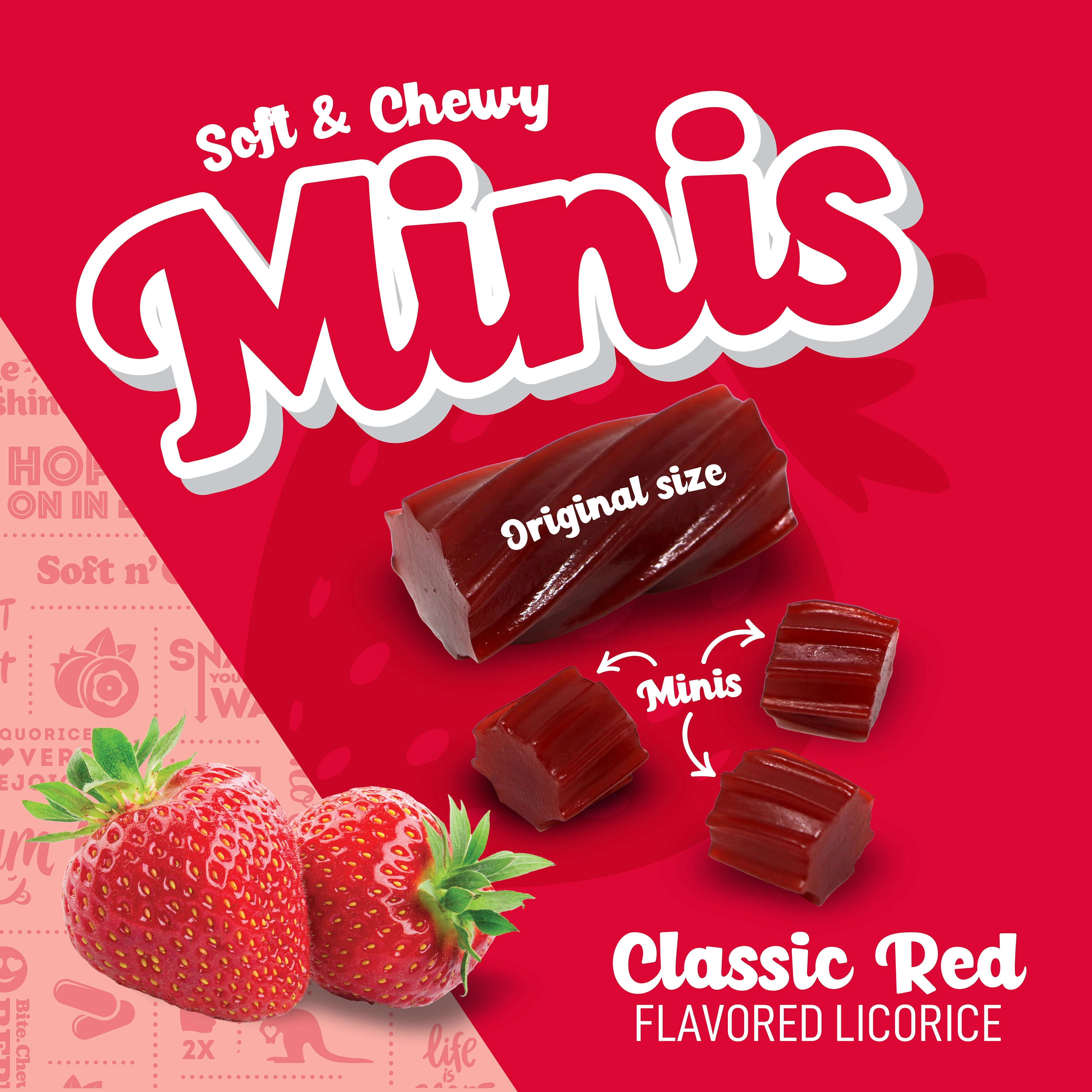 Soft & Chew Minis Classic Red Flavored Licorice