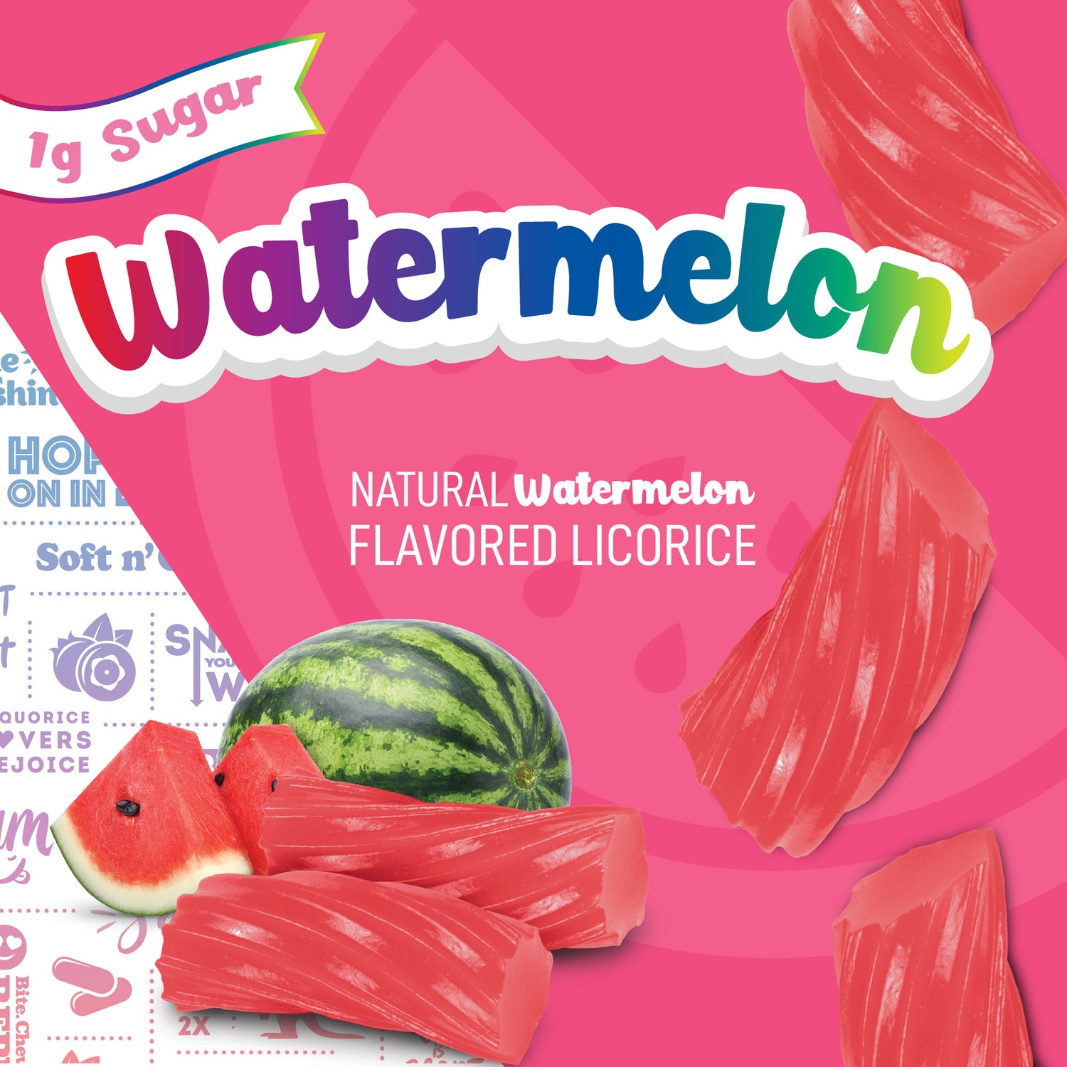 Low Sugar Gluten Free Watermelon Licorice | Shop Wiley Wallaby