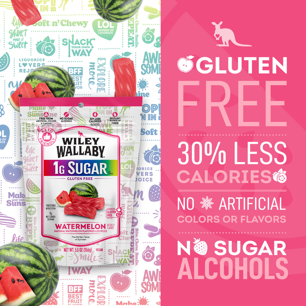 Low Sugar Gluten Free Watermelon Licorice Shop Wiley Wallaby