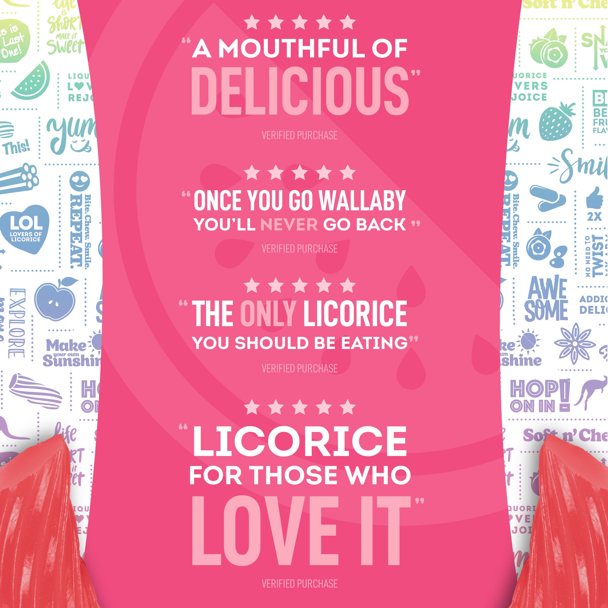 "A Mouthful of Delicious" (5 stars, verified purchase)