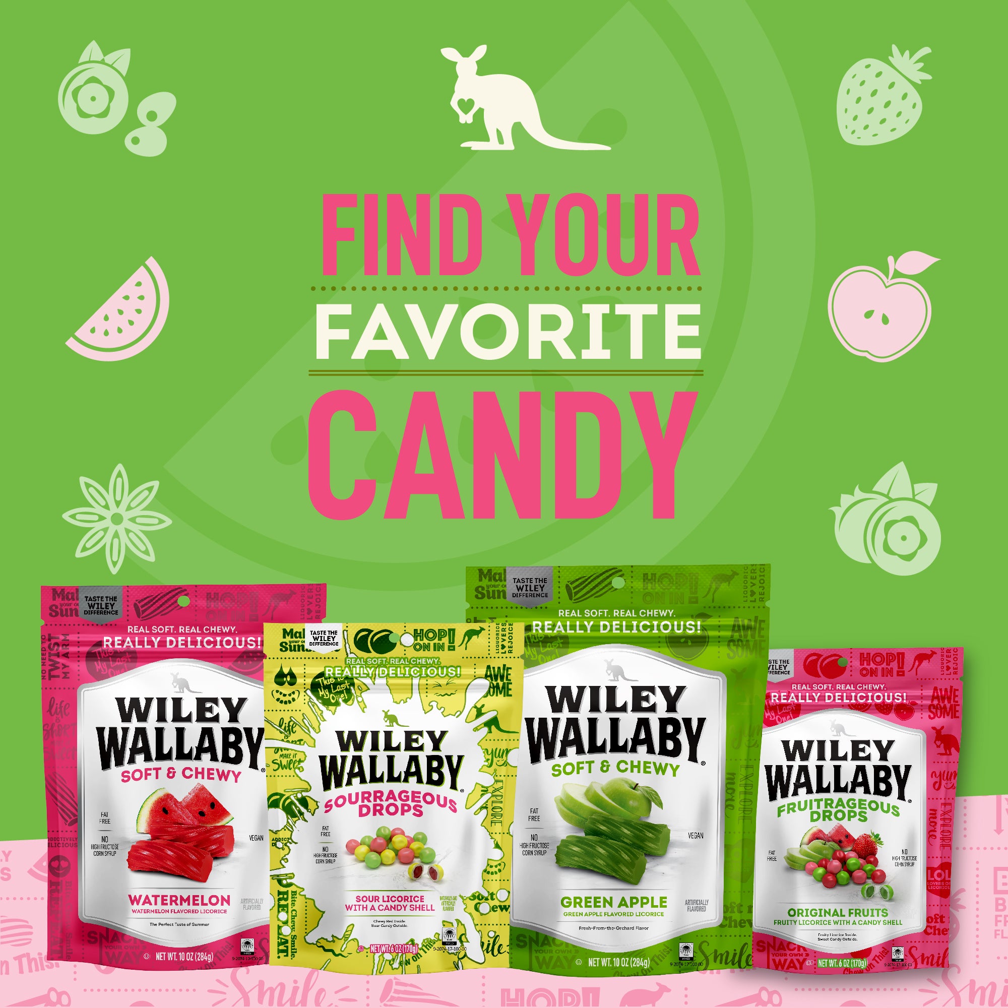 Wiley Wallaby Fruitrageous Drops Original Fruits – Shop Wiley Wallaby