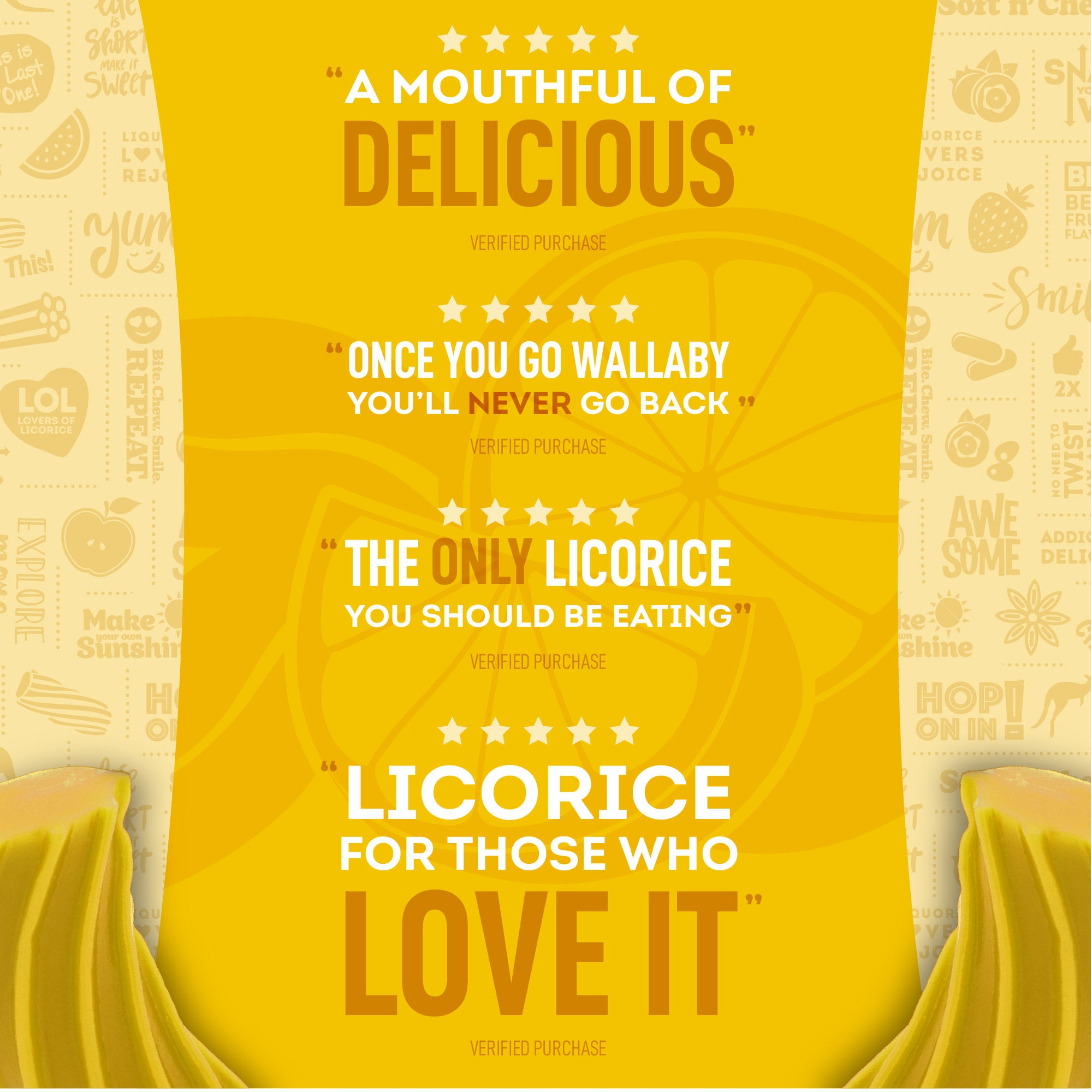"A Mouthful of Delicious" (5 stars, verified purchase)