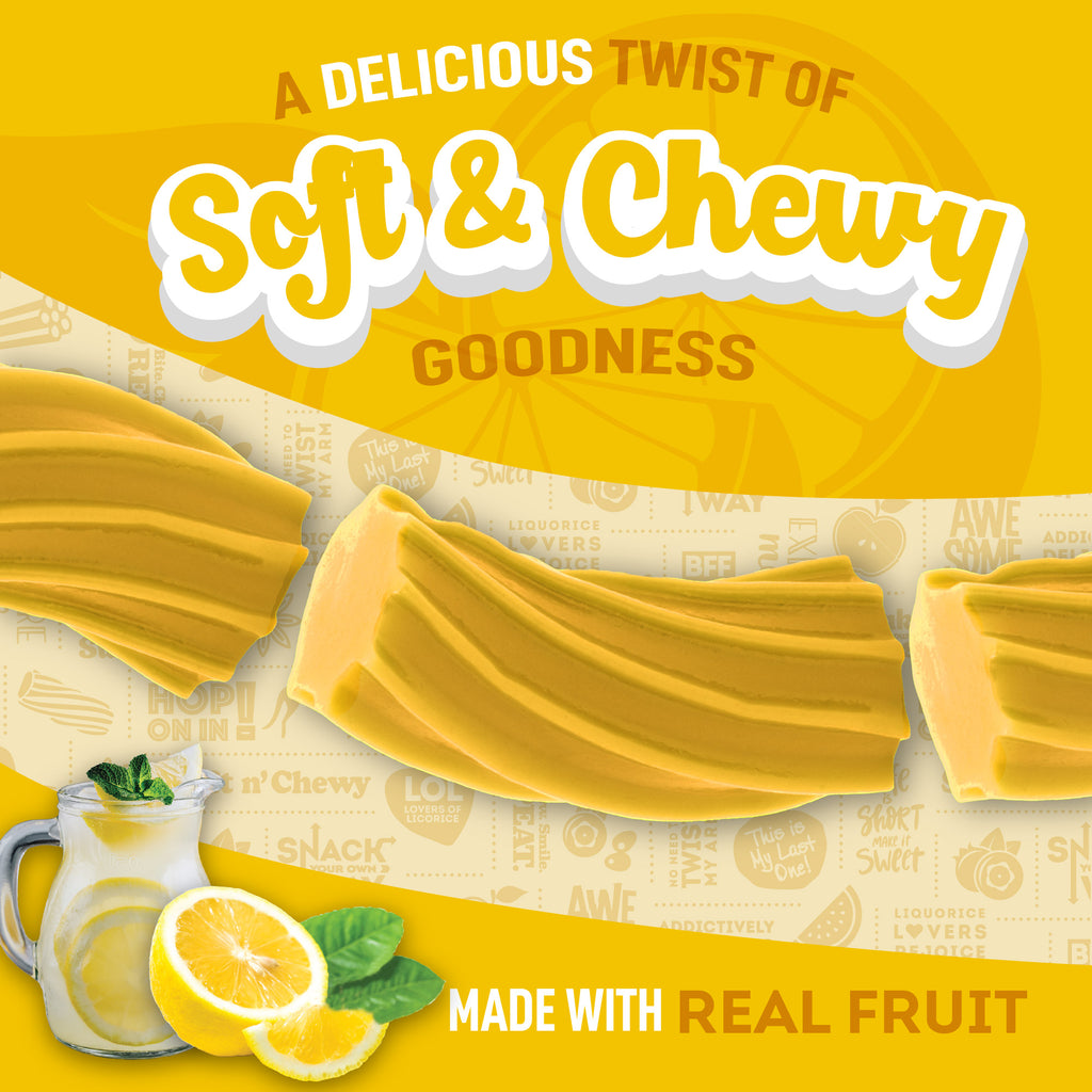 A Delicious Twist of Soft & Chew Goodness made with real fruit.