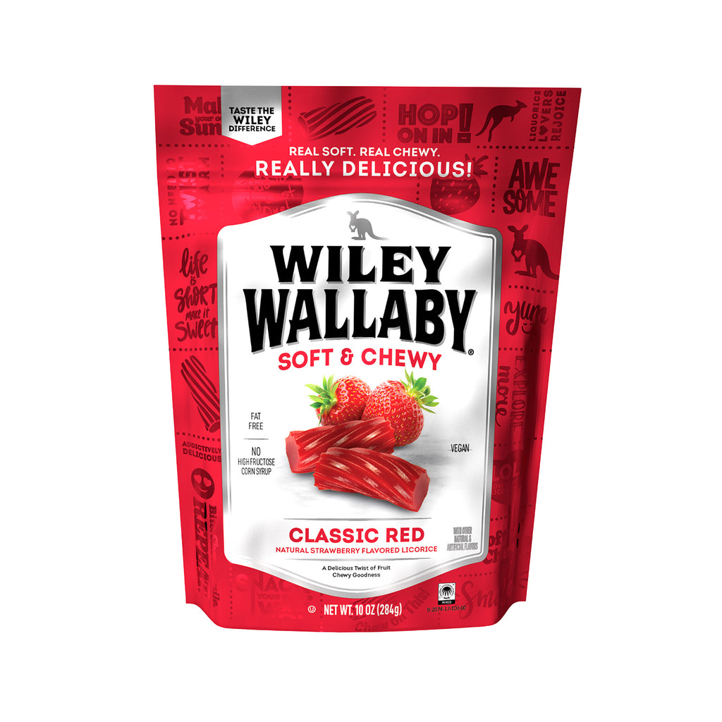 Wiley Wallaby Classic Red Licorice - bag front