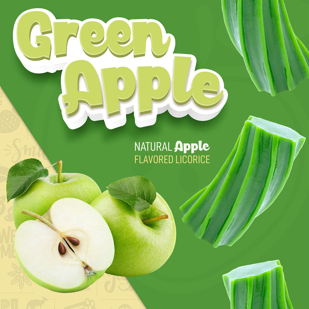 Green Apple Natural Apple Flavored Licorice