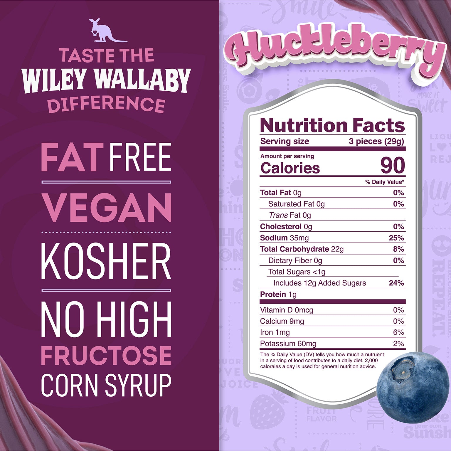 Huckleberry Licorice Nutrition Facts