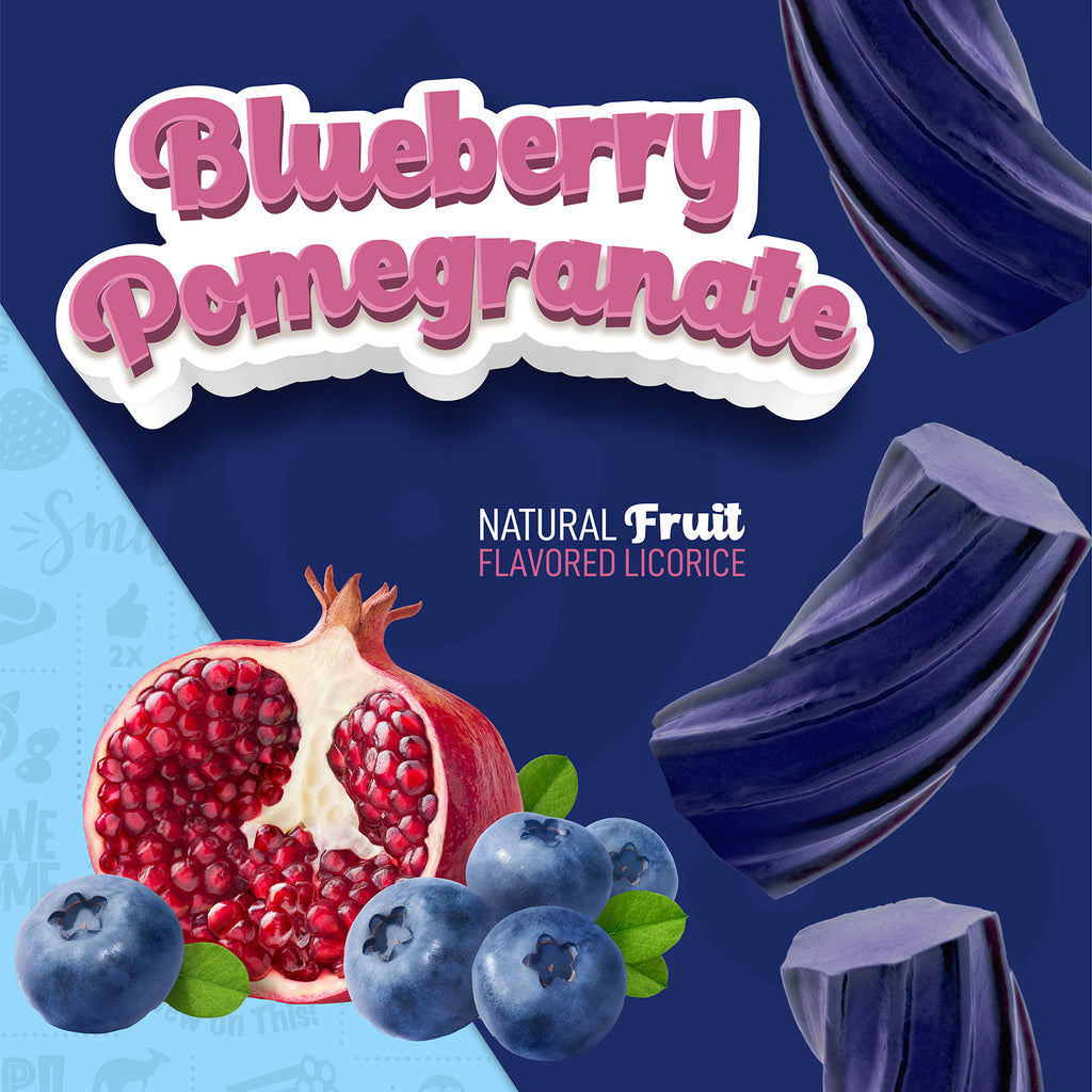 Blueberry Pomegranate Natural Fruit Flavored Licorice